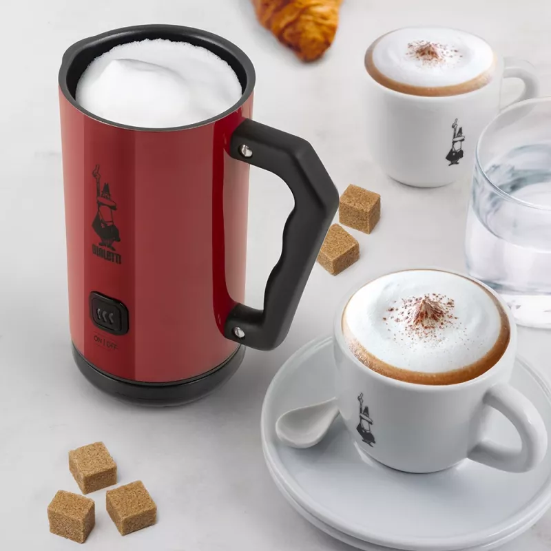 Bialetti MKF02 Automātiskais piena putotājs/sildītājs Sarkans