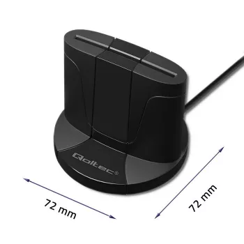 Viedkaršu lasītājs Qoltec 50632 USB 2.0 Melns 1m Kabelis