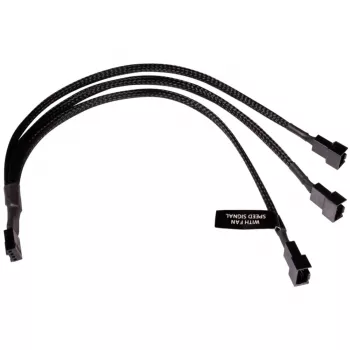 Alphacool 18680 RGB sadalītāja kabelis, melns, 300 mm
