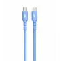 USB C – USB C kabelis 1m, silikona zils