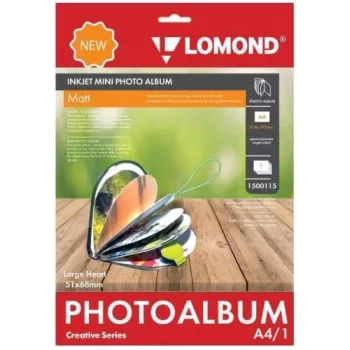 Lomond Inkjet Mini Albums Sirds Matte 51x68mm (Liels)