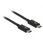 Thunderbolt kabelis DeLOCK 84845 1 m 20 Gbit/s Melns
