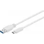 Wentronic Goobay USB 3.0 SuperSpeed kabelis, USB-A (vīriešu) > USB-C (vīriešu), 0,2 m (67189)