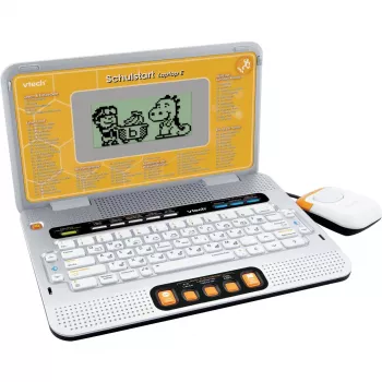 Izglītojošs klēpjdators VTech Schulstart Laptop E sudraba krāsā bērniem 6–8 gadiem
