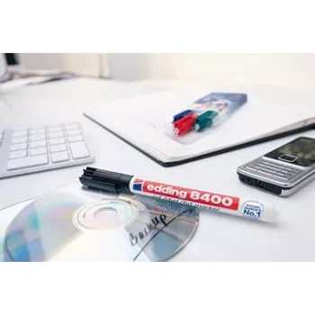 Permanentais marķieris Edding 8400 CD/DVD/BD Bullet Tip Melns Zils Zaļš Sarkans