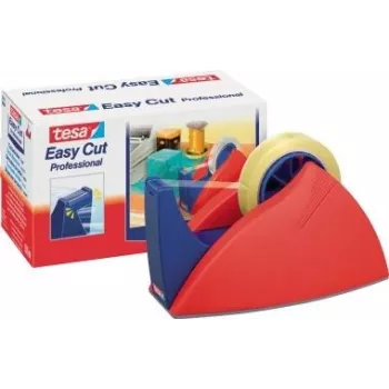 TESA 57422-00 Easy Cut Desk Dispenser Professional, zili sarkana