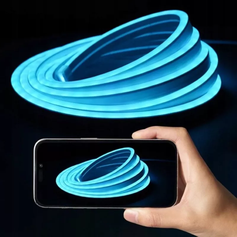 LED lente Vention PAEWH 2 m, USB 5V, RGB ar IR tālvadību, abpusēja līmlente