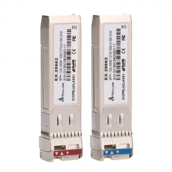 Extralink SFP+ 10G WDM modulis | 10Gbps 1270/1330nm, vienmoda, 2km, pāris