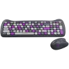 Bezvadu tastatūras un peles komplekts CANYON HSET-W6 Kitty Edition – violets
