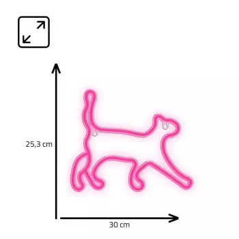 Dekoratīvā neonveida LED gaisma MANTA SNL70PK Style Neon Lights CAT 2 Pink (SNL70PK)