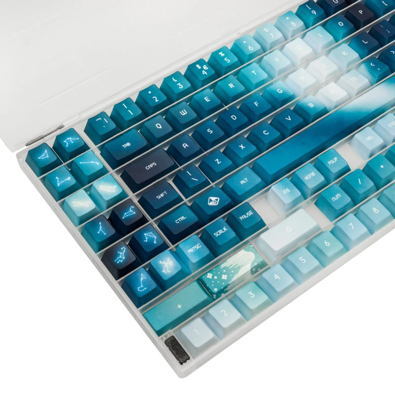 Keycap komplekts Traitors AURORA GAKC-270 — UK izkārtojums — saderīgas mehānisko tastatūru taustiņu cepurītes