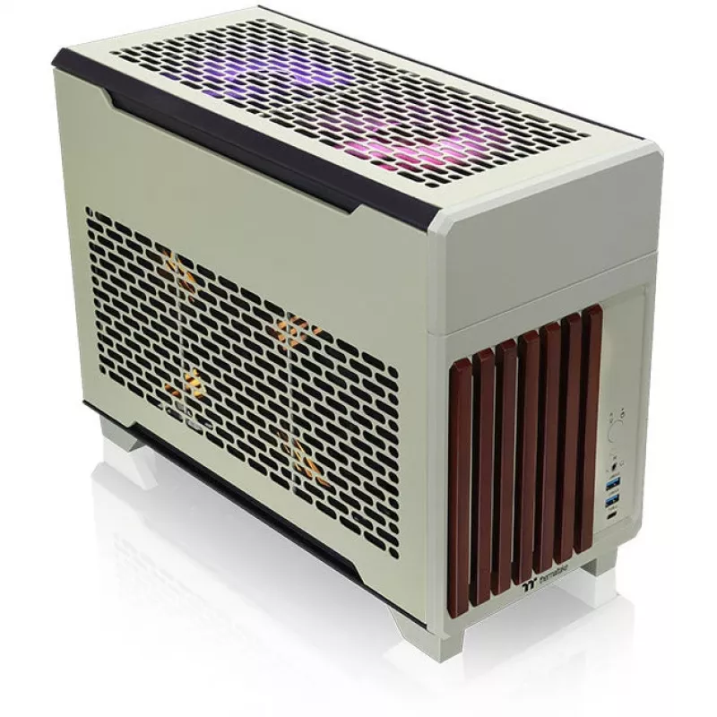 Mini korpuss THERMALTAKE TR100 WS Matcha Green kompakts, mini-ITX/microATX atbalsts