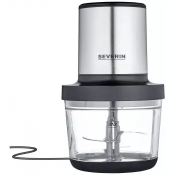Elektriskais virtuves kombains Severin KM 3867 1 L 400 W melns sudrabs caurspīdīgs