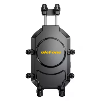 Pasažieru turētājs UleFone Armor Mount Pro mobilajiem telefoniem — kronšteina stiprinājums velosipēdam un skrejritenim, melns