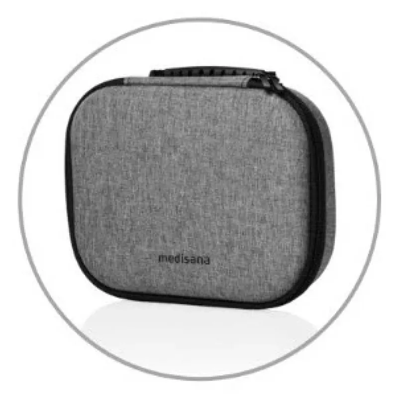 Medisana MG 200 mini masāžas pistole, Smart Mode, 4 galviņas, 5 intensitātes pakāpes, 147 x 126 x 50 mm, pelēka