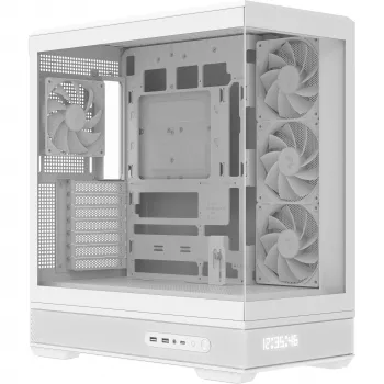 Datora korpuss AeroCool Geh Midi P500B-Digi Balts