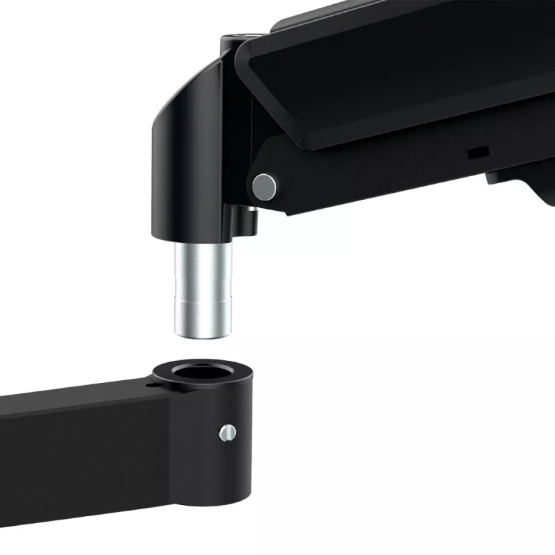Monitora stiprinājums MACLEAN MC-135 gāzes atspere 17 inch–32 inch ekrāniem, slodze 2–10 kg, melns