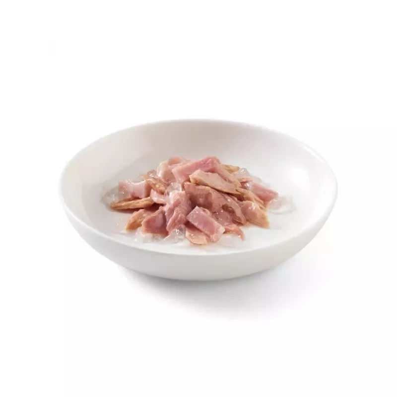 SCHESIR želejā Tuncis ar šķiņķi - mitrā kaķu barība - 85 g