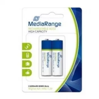 Akumulatora baterija MediaRange MRBAT123, AA, NiMH, 1.2V, 2 gab.