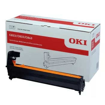 Oriģinālā OKI 46438001 C823dn darba cilindrs (dzeltens)
