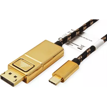 ROLINE 11.04.5849 USB-grafikas adapteris 4096 x 2560 pikseļi Melns - Zelts