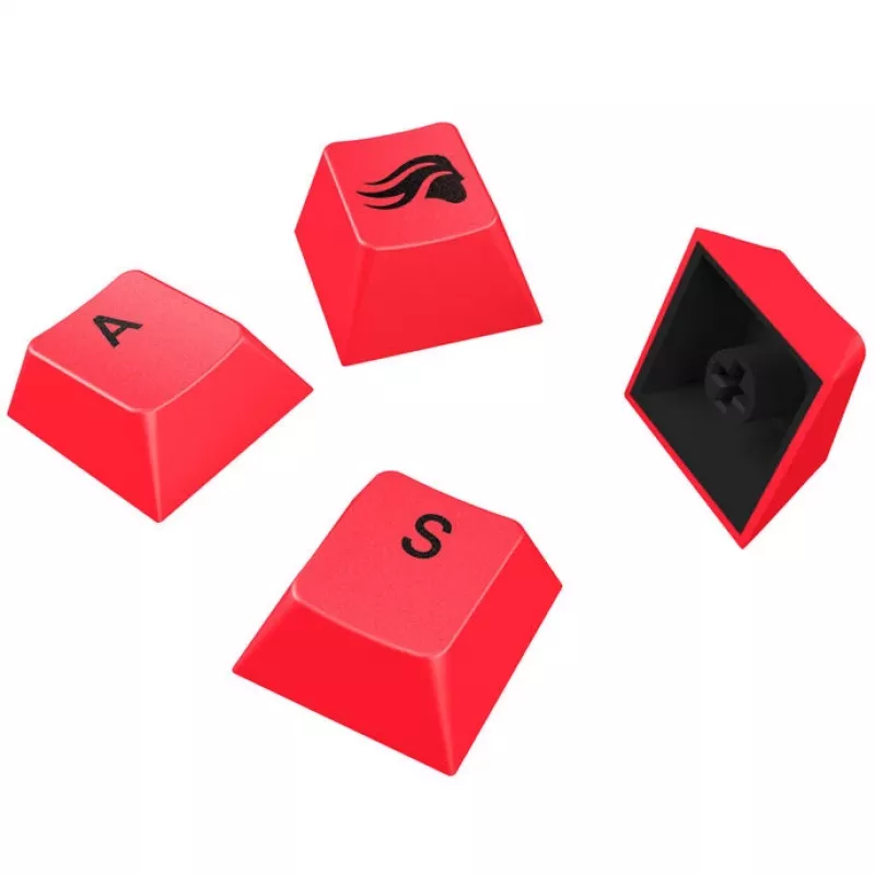 Keycaps GLORIOUS GPBT Basics — PBT, US ANSI izkārtojums, sarkani akcenti