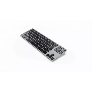 Mehāniskā tastatūra Matias FK408BTB-UK Tenkeyless Bluetooth Alumīnija Space Gray