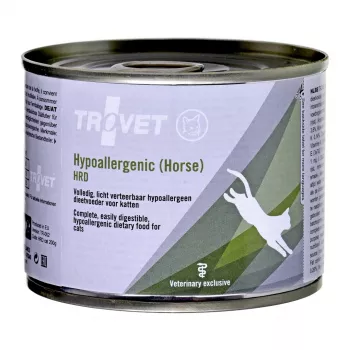TROVET Hypoallergenic HRD ar zirgu - mitrā kaķu barība - 200g