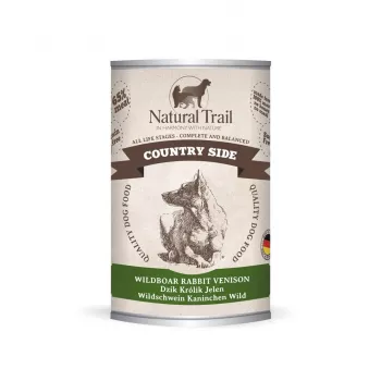 NATURAL TRAIL Country Side Mežacūka Trusis Briedis - Slapjā suņu barība - 400 g