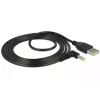 Strāvas kabelis DeLOCK 85544 USB A 1.5m Melns