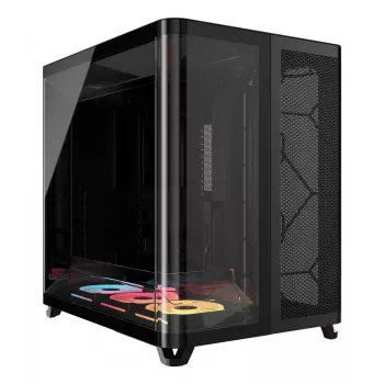 Corsair AIR 5400 LX-R RGB iCUE LINK Midi Tornis Melns