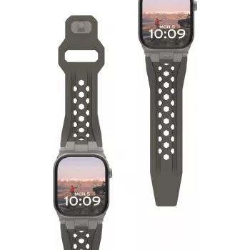 Urban Armor Gear UAG Monarch Strap Apple Watch Ultra/42/44/45/46mm olīv/titāns