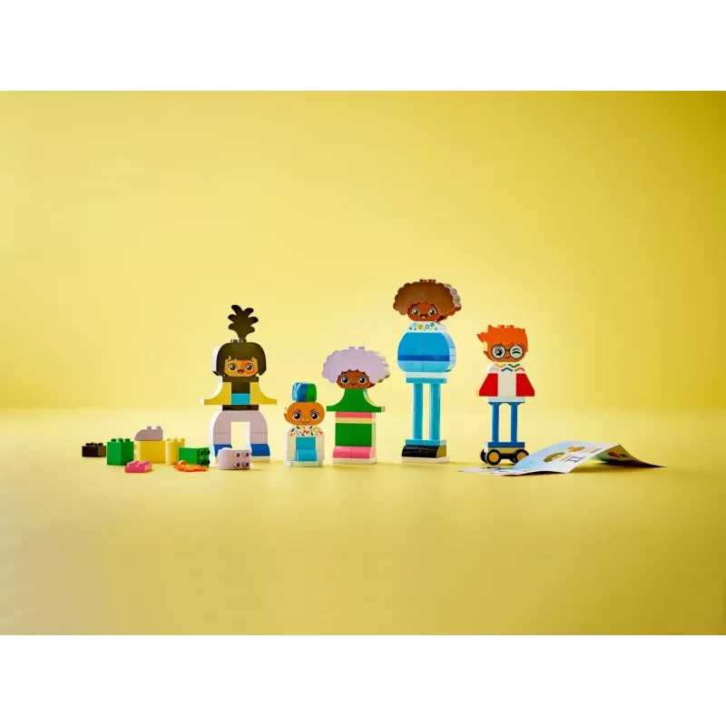 Būvējams komplekts LEGO DUPLO 10423 cilvēku figūru komplekts, 71 gab., vecumam 3+, figūras augstums 260 mm