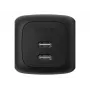 Iekštelpu AC ātrais lādētājs Belkin WCH019kqBK – 2× USB‑C, Melns, OVP/OC/OT/SC aizsardzība