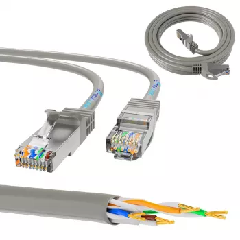 Extralink Cat.5e UTP savienotājkabelis 2 m, RJ-45 – RJ-45, pelēks
