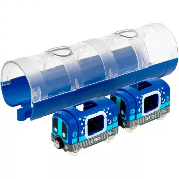 World Tunnel Box U-railway Glow in the Dark, Rotaļu Auto Zils