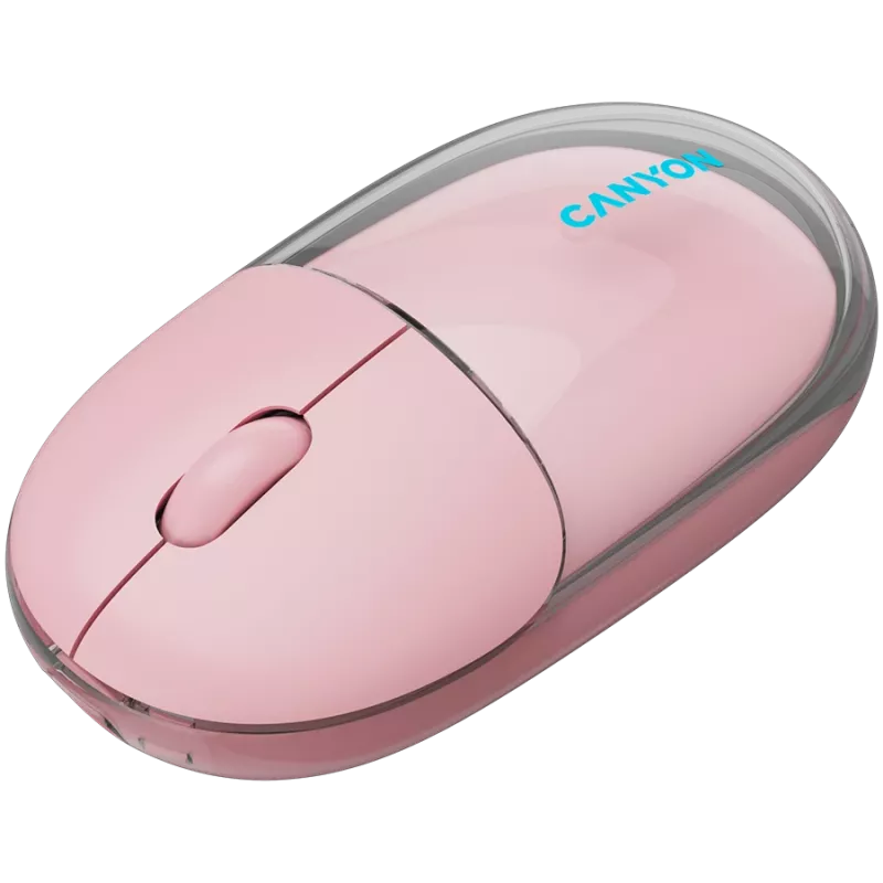 CANYONE pele OnClick 24 BT/Bezvadu Caurspīdīga/Rozā
