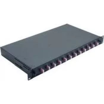 Tīkla kabelis Helos LWL 19 collu Splice Box 12 x LC Duplex OM4 375559 melns