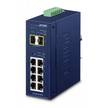 Pārvaldāms slēdzis PLANET IGS-4215-8T2S IP30 L2/L4 8 porti Gigabit Ethernet 10/100/1000