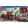 Konstruktors LEGO City Ugunsdzēsēju stacija ar pagriežamām kāpnēm 60414 — 843 gabali, 5 minifigūras