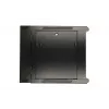 Extralink Rack skapis 9U 600x600 AZH Melns, sienas stiprinājums, veramās durvis