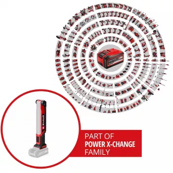 Bezvadu Power X-Change gaismeklis TE-CL 18/1000 S Li - Solo, 18V, LED sarkana gaisma, bez akumulatora un lādētāja