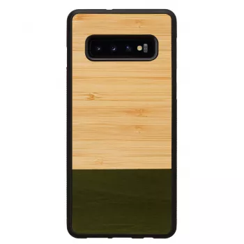 Viedtālruņa maciņš Samsung Galaxy S10 Plus — bambusa mežs melns