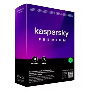 Kaspersky Premium + Klientu atbalsts | 3 ierīces | 1 gads | ES