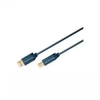 ClickTronic 3m USB 2.0 A/B vīriešu/vīriešu zils USB kabelis (70097)