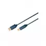 ClickTronic 3m USB 2.0 A/B vīriešu/vīriešu zils USB kabelis (70097)