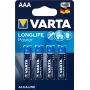 Viena reizes baterija Varta Longlife Power AAA (4 iepakojumā)
