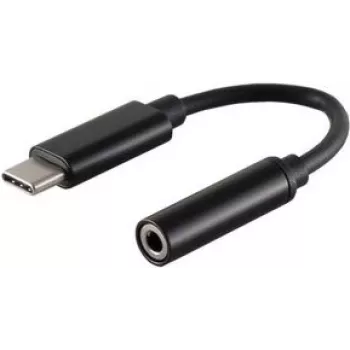 Mobilā telefona kabelis ShiverPeaks BS14-05021 Melns 0.13 m USB C 3.5 mm