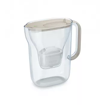 BRITA Style Essential ūdens filtrēšanas krūze 2,4 l, komplektā 1 MAXTRA Pro kasetne, smilšu krāsā