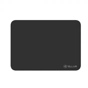 TELLUR SmoothClick Peles paliktnis M (35 cm x 25 cm) - Melns